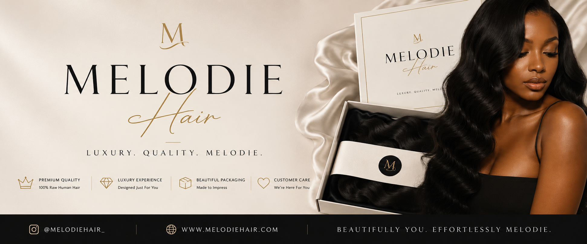 Melodie Hair — Luxury. Quality. Melodie.
